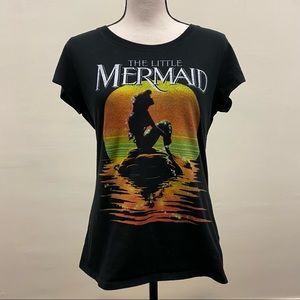 The Little Mermaid Black Fitted T-Shirt